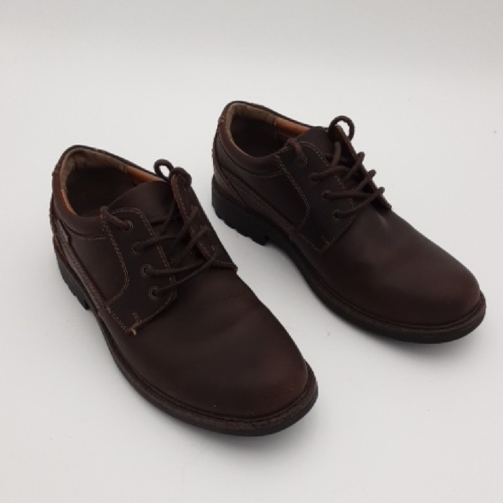 GH Bass & Co Classic Brown Leather Men 7.5 Oxford Casual Office Y2k Grandpa